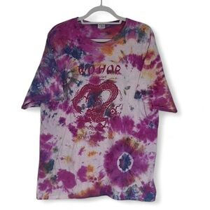 Unique Tie-Dye Dragon New York City Chinese Restaurant Shirt
